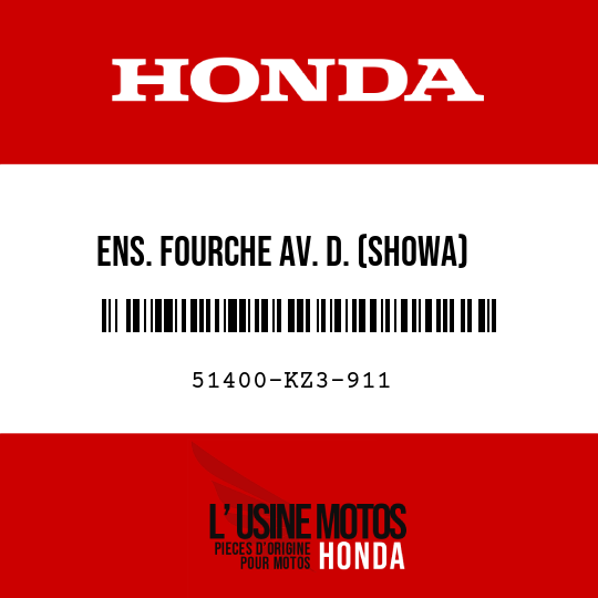 image de 51400-KZ3-911 ENS. FOURCHE AV. D. (SHOWA)