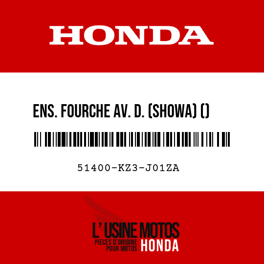 image de 51400-KZ3-J01ZA ENS. FOURCHE AV. D. (SHOWA) () TNATURAL 