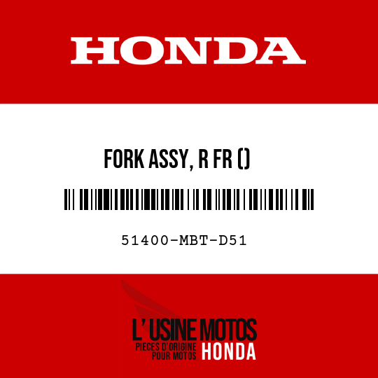 image de 51400-MBT-D51 FORK ASSY, R FR ()