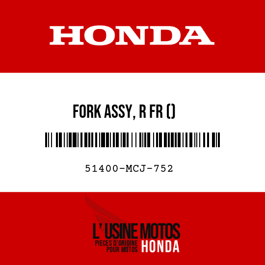 image de 51400-MCJ-752 FORK ASSY, R FR ()