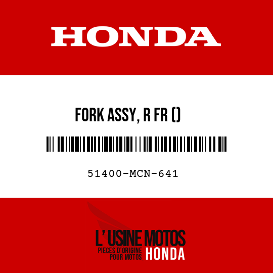 image de 51400-MCN-641 FORK ASSY, R FR ()