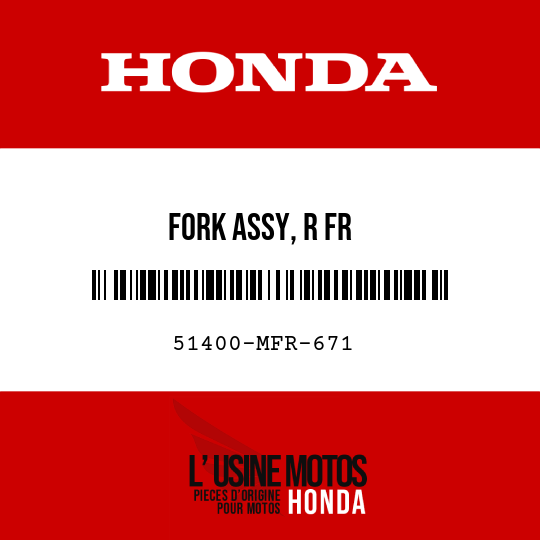 image de 51400-MFR-671 FORK ASSY, R FR