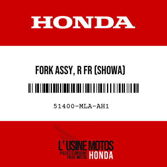 image de 51400-MLA-AH1 FORK ASSY, R FR (SHOWA)