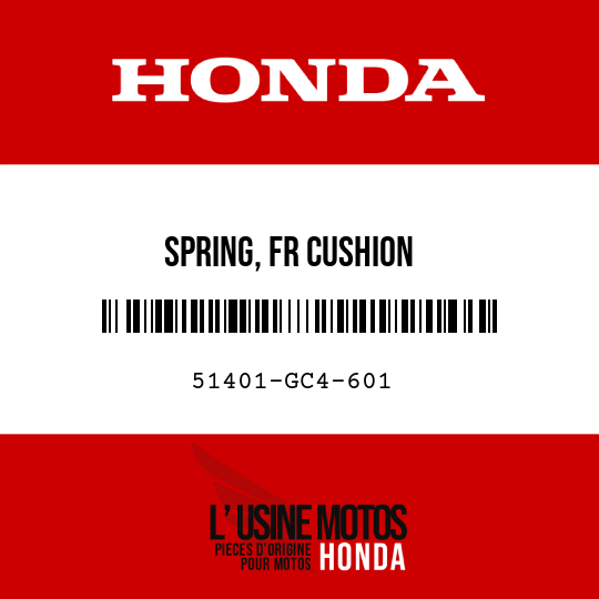 image de 51401-GC4-601 SPRING, FR CUSHION (255N/MM,026KGF/MM SHOWA)