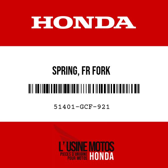 image de 51401-GCF-921 SPRING, FR FORK