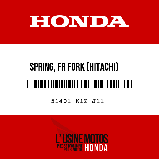image de 51401-K1Z-J11 SPRING, FR FORK (HITACHI)