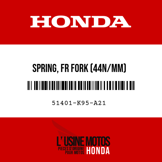 image de 51401-K95-A21 SPRING, FR FORK (44N/MM)