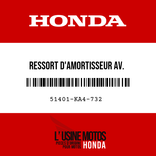 image de 51401-KA4-732 RESSORT D'AMORTISSEUR AV. (0.318KG/MM 2GR00VES)