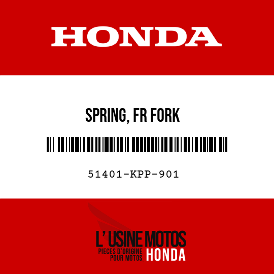 image de 51401-KPP-901 SPRING, FR FORK