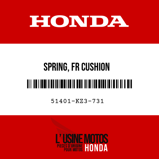 image de 51401-KZ3-731 SPRING, FR CUSHION (39N/MM,040KGF/MM)