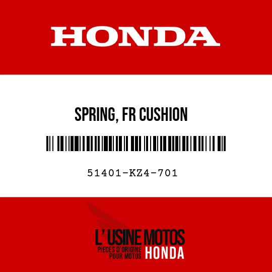 image de 51401-KZ4-701 SPRING, FR CUSHION (353N/MM,036KGF/MM)