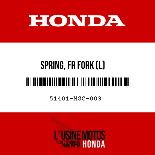 image de 51401-MGC-003 SPRING, FR FORK (L)
