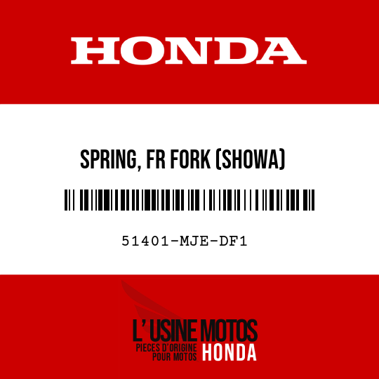 image de 51401-MJE-DF1 SPRING, FR FORK (SHOWA)