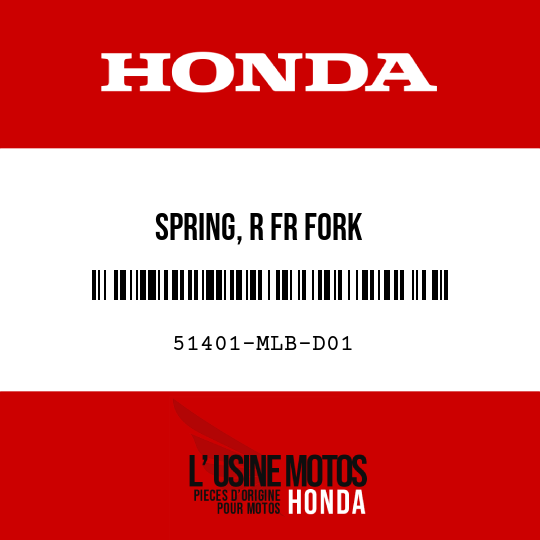 image de 51401-MLB-D01 SPRING, R FR FORK