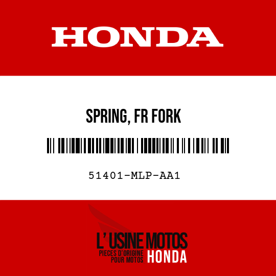 image de 51401-MLP-AA1 SPRING, FR FORK