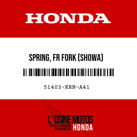 image de 51403-KRN-A41 SPRING, FR FORK (SHOWA) (46N/MM,047KGF/MM)