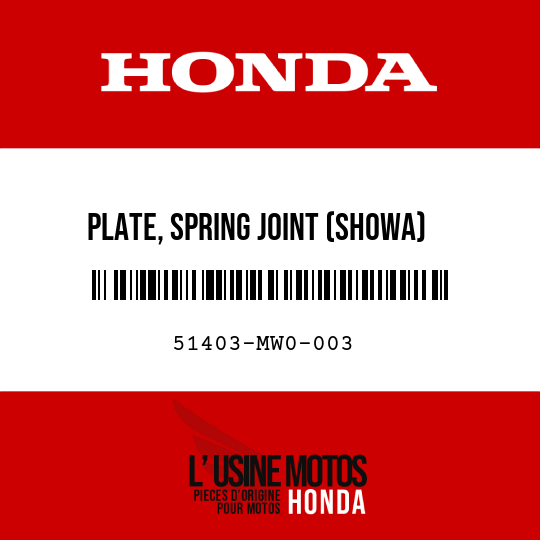 image de 51403-MW0-003 PLATE, SPRING JOINT (SHOWA)