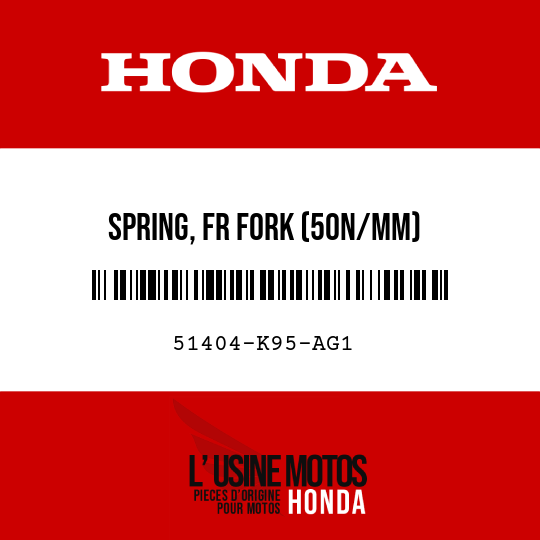 image de 51404-K95-AG1 SPRING, FR FORK (50N/MM)