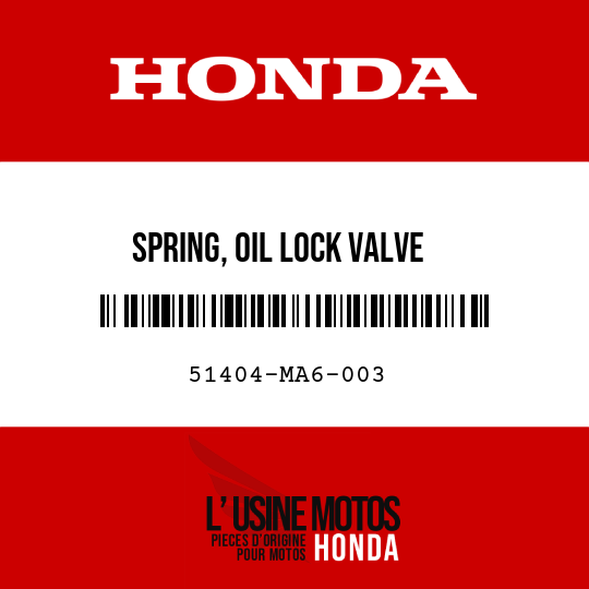 image de 51404-MA6-003 SPRING, OIL LOCK VALVE