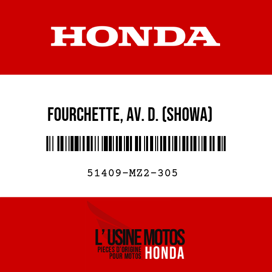 image de 51409-MZ2-305 FOURCHETTE, AV. D. (SHOWA)