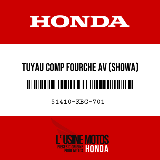 image de 51410-KBG-701 TUYAU COMP FOURCHE AV (SHOWA)