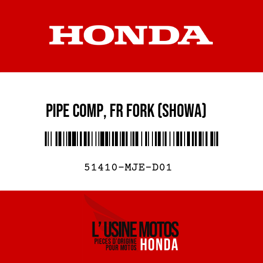 image de 51410-MJE-D01 PIPE COMP, FR FORK (SHOWA)