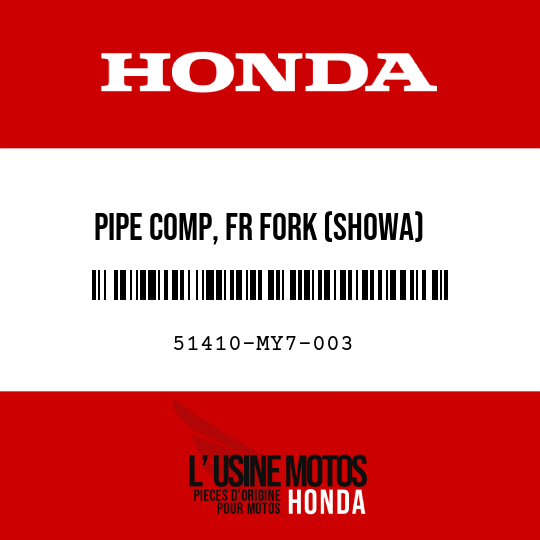 image de 51410-MY7-003 PIPE COMP, FR FORK (SHOWA)