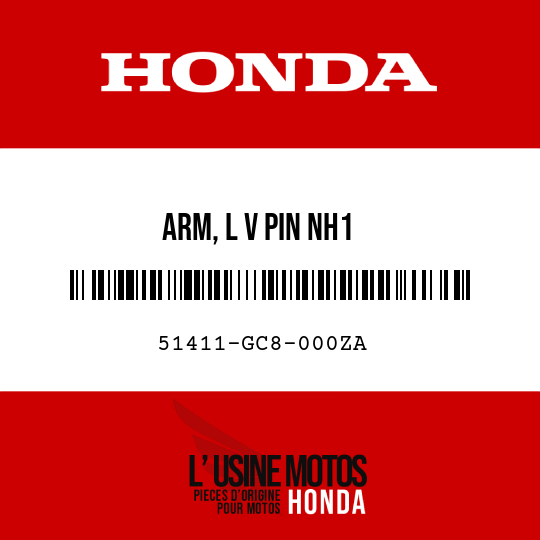 image de 51411-GC8-000ZA ARM, L V PIN NH1