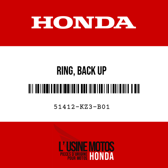 image de 51412-KZ3-B01 RING, BACK UP