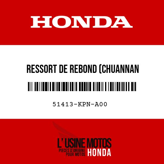 image de 51413-KPN-A00 RESSORT DE REBOND (CHUANNAN ABSORBER)