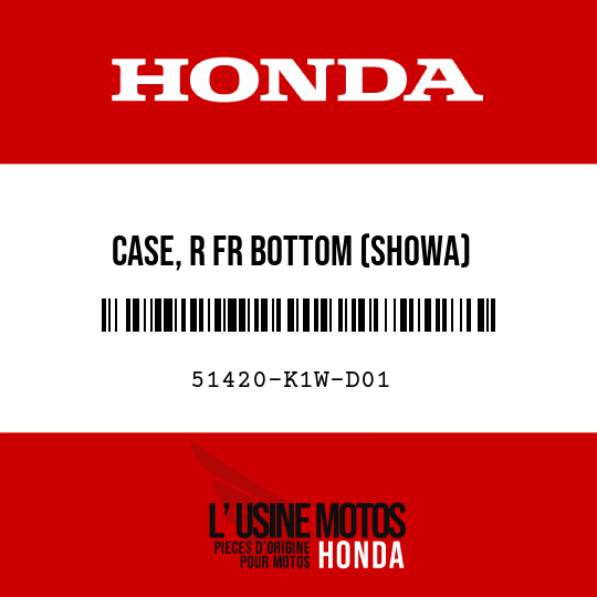 image de 51420-K1W-D01 CASE, R FR BOTTOM (SHOWA)
