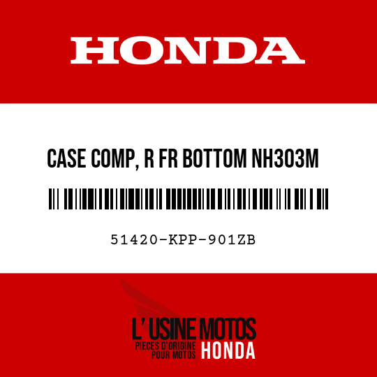 image de 51420-KPP-901ZB CASE COMP, R FR BOTTOM NH303M  (NH303M MAT AXIS GRAY METALLIC)