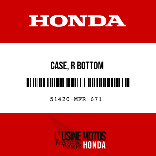 image de 51420-MFR-671 CASE, R BOTTOM