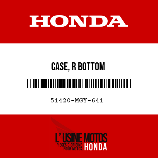 image de 51420-MGY-641 CASE, R BOTTOM