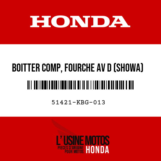 image de 51421-KBG-013 BOITTER COMP, FOURCHE AV D (SHOWA)