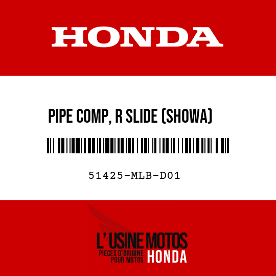 image de 51425-MLB-D01 PIPE COMP, R SLIDE (SHOWA)