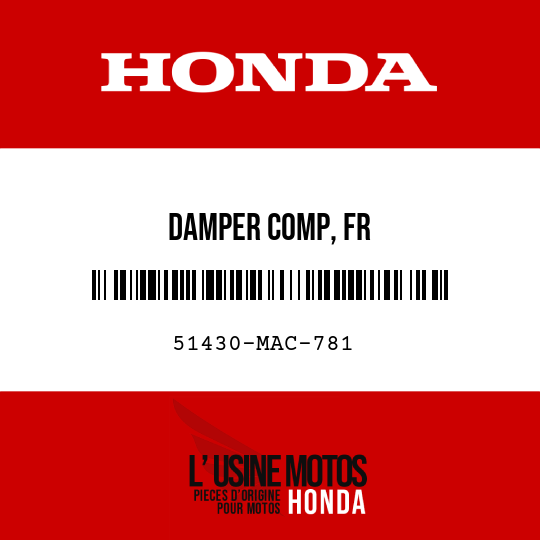 image de 51430-MAC-781 DAMPER COMP, FR
