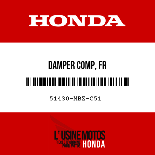 image de 51430-MBZ-C51 DAMPER COMP, FR