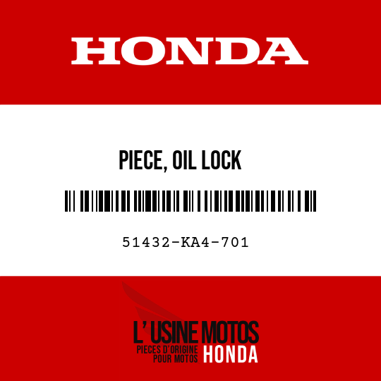 image de 51432-KA4-701 PIECE, OIL LOCK
