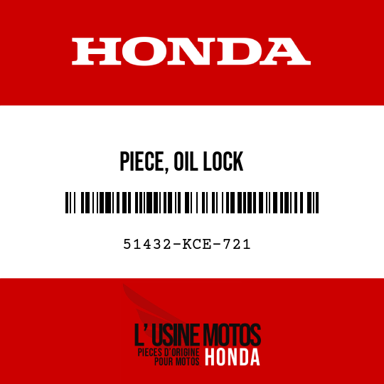 image de 51432-KCE-721 PIECE, OIL LOCK