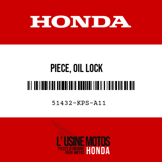 image de 51432-KPS-A11 PIECE, OIL LOCK