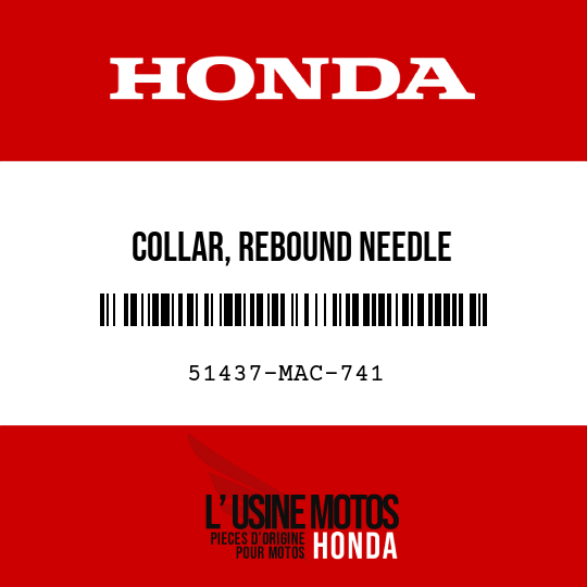 image de 51437-MAC-741 COLLAR, REBOUND NEEDLE