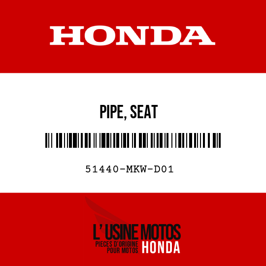 image de 51440-MKW-D01 PIPE, SEAT