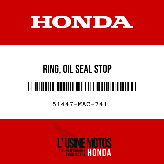 image de 51447-MAC-741 RING, OIL SEAL STOP