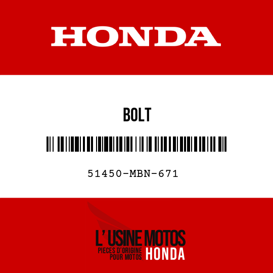 image de 51450-MBN-671 BOLT