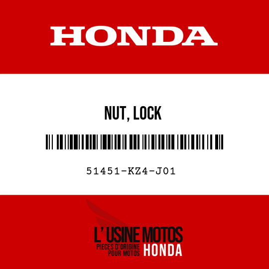 image de 51451-KZ4-J01 NUT, LOCK