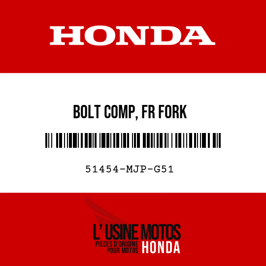 image de 51454-MJP-G51 BOLT COMP, FR FORK