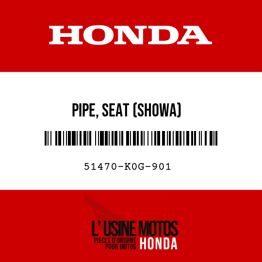 image de 51470-K0G-901 PIPE, SEAT (SHOWA)