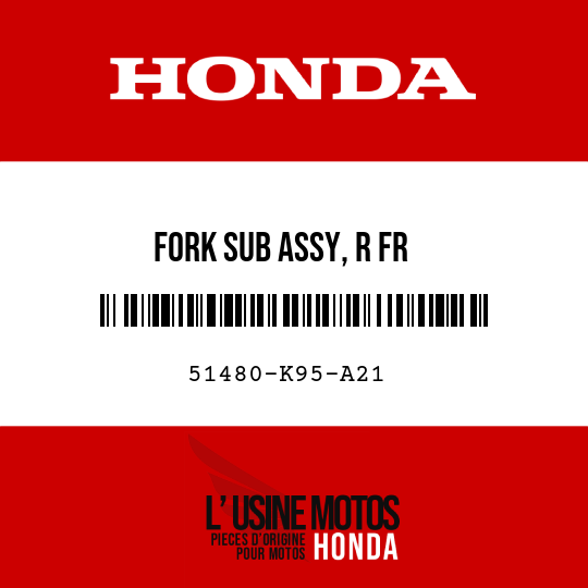 image de 51480-K95-A21 FORK SUB ASSY, R FR