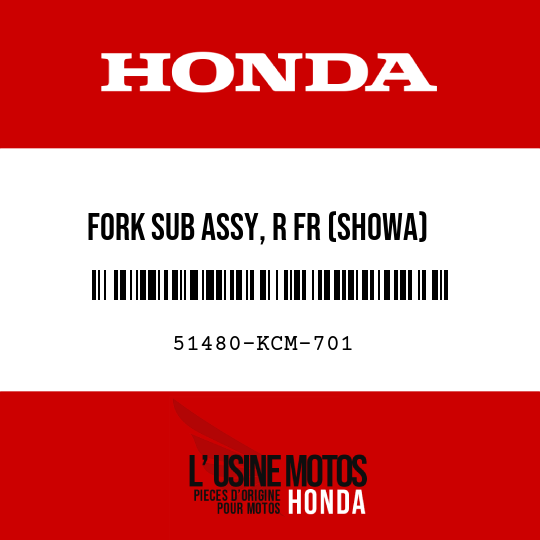 image de 51480-KCM-701 FORK SUB ASSY, R FR (SHOWA)